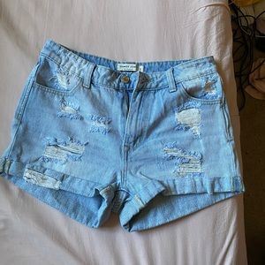 Mid waisted jean shorts brand new